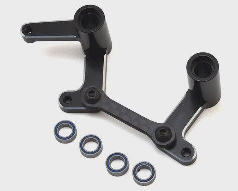 Hot Racing Traxxas Slash Aluminum Steering Bellcranks &amp; Draglink Set (Black) (HRATE48G01)