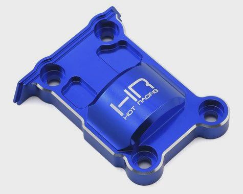 Hot Racing Traxxas X-Maxx Aluminum Upper Rear Gear Box Cover (Blue) (HRAXMX13M06))