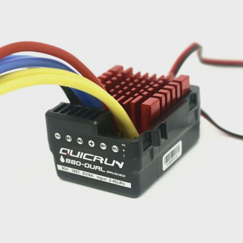 HobbyWing Quicrun 880 ESC, 80A, 1/10 &amp; 1/8 (HWI30120301)
