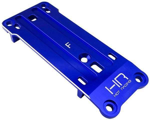Hot Racing Blue Aluminum Front Tie Bar Pin Mount for Traxxas X-Maxx 6S &amp; 8S (HRAXMX08M06)