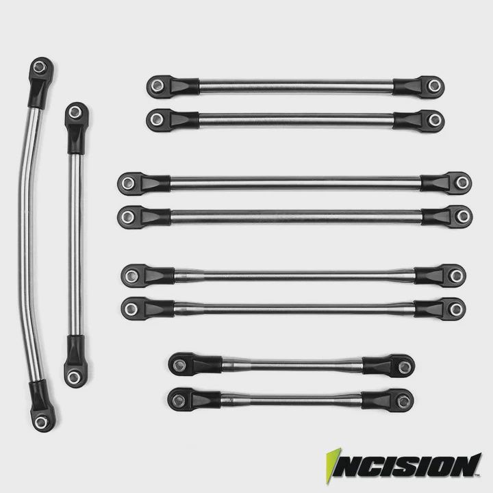 Incision SCX10-II 12.3" 1/4 Stainless Steel 10pc Link Kit (IRC00070)