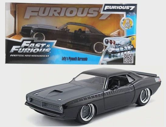 Jada 1/24 Fast &amp; Furious Letty's Plymouth Barracuda (JAD97195)