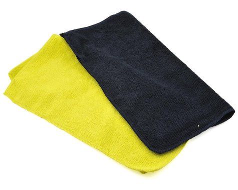 JConcepts Racing Microfiber Towel (2) (Black &amp; Yellow) (JCO8114)