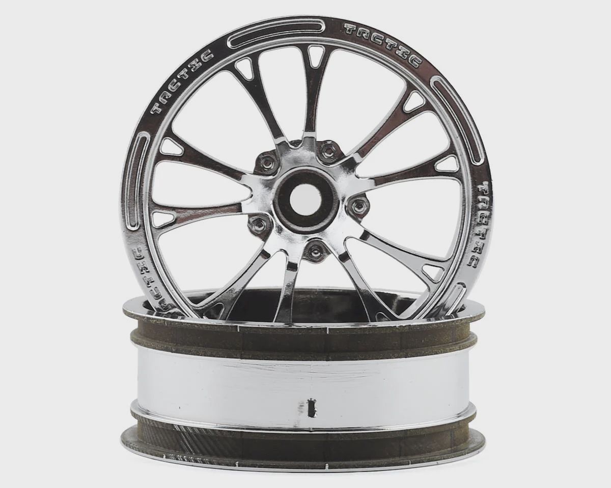 JConcepts Tactic Street Eliminator 2.2" Front Drag Racing Wheels (2) (Chrome) w/12mm Hex (JCO3399C)