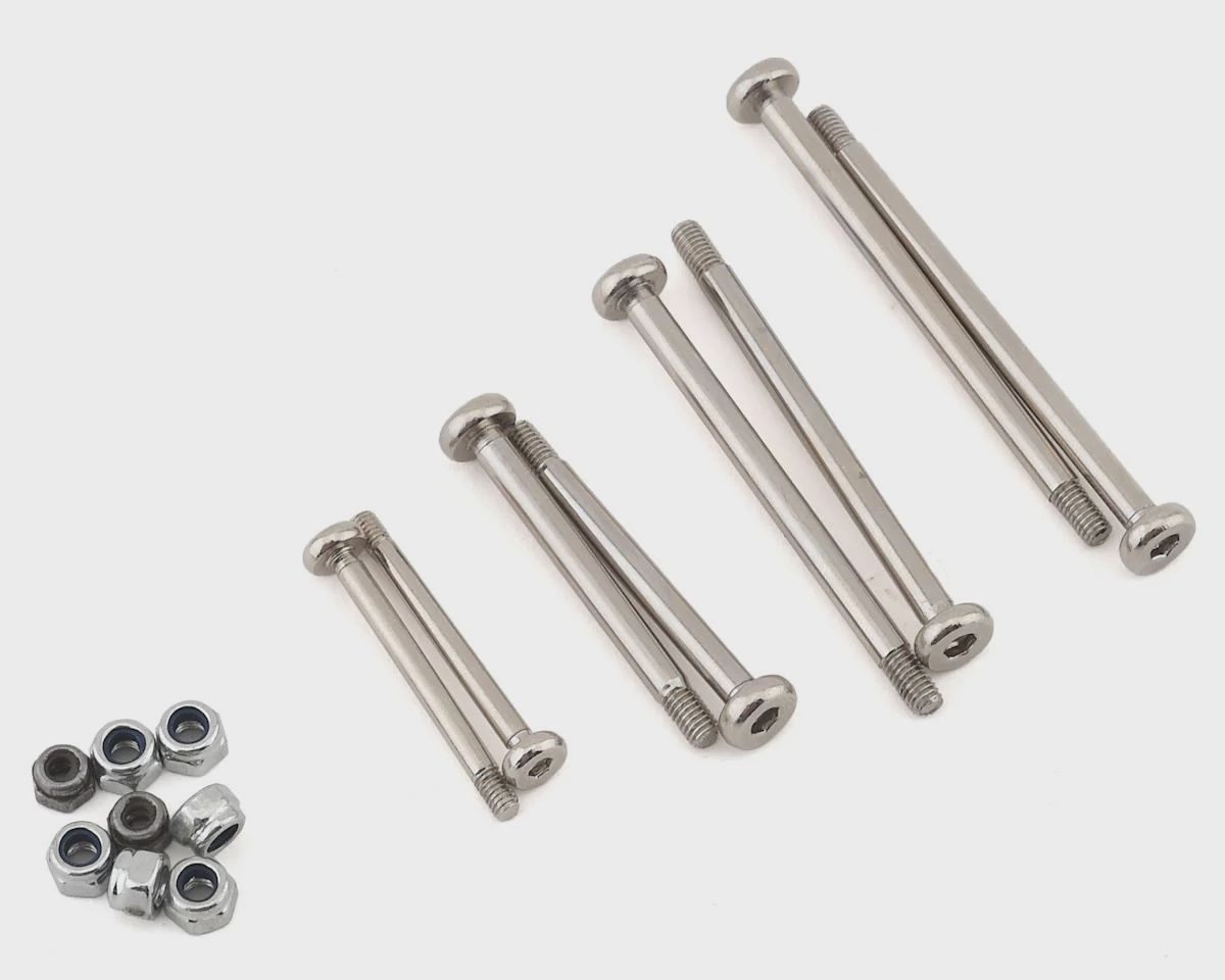 Hot Racing Traxxas Slash Hardened Chrome Plated Steel Hinge-Pin Set (HRASTE1568E08)