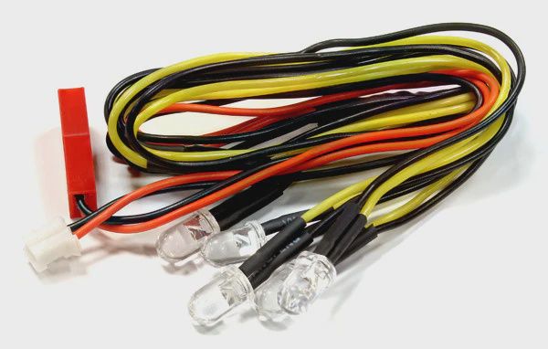 Integy LED 5mm Light (5) for 1/10 SCX-10, Scale Crawler, Off-Road, On-Road TC &amp; Drift (C25530YELLOW)
