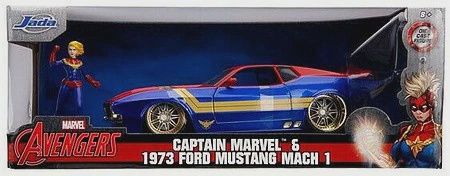 Jada 1/24 Avengers 1973 Ford Mach 1 w/Captain Marvel Figure (JAD31193)