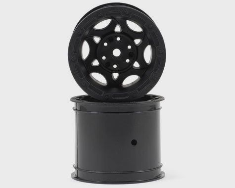 JConcepts 12mm Hex Tense 2.2" Stampede/Rustler Electric Rear Wheel (2) (Black) (JCO3336B