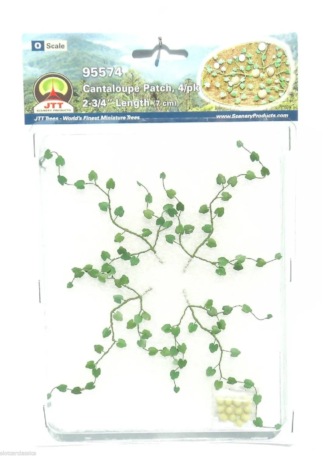 JTT Scenery Products CANTALOUPE PATCH O SCALE 2 3/4" LONG 4/PK (JTT95574)
