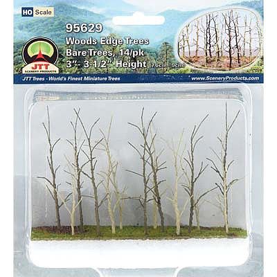 JTT Scenery Woods Edge Trees Bare 3-3.5'' (14) HO (JTT95629)