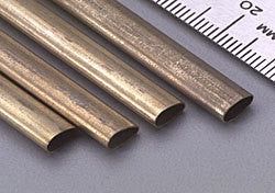 K&amp;S 122 BRASS STREAMLINE TUBE (4) (K+S122)