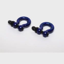 Hot Racing 1/10 Scale Aluminum D-Rings (Blue) (2) (HRAACC808X06)
