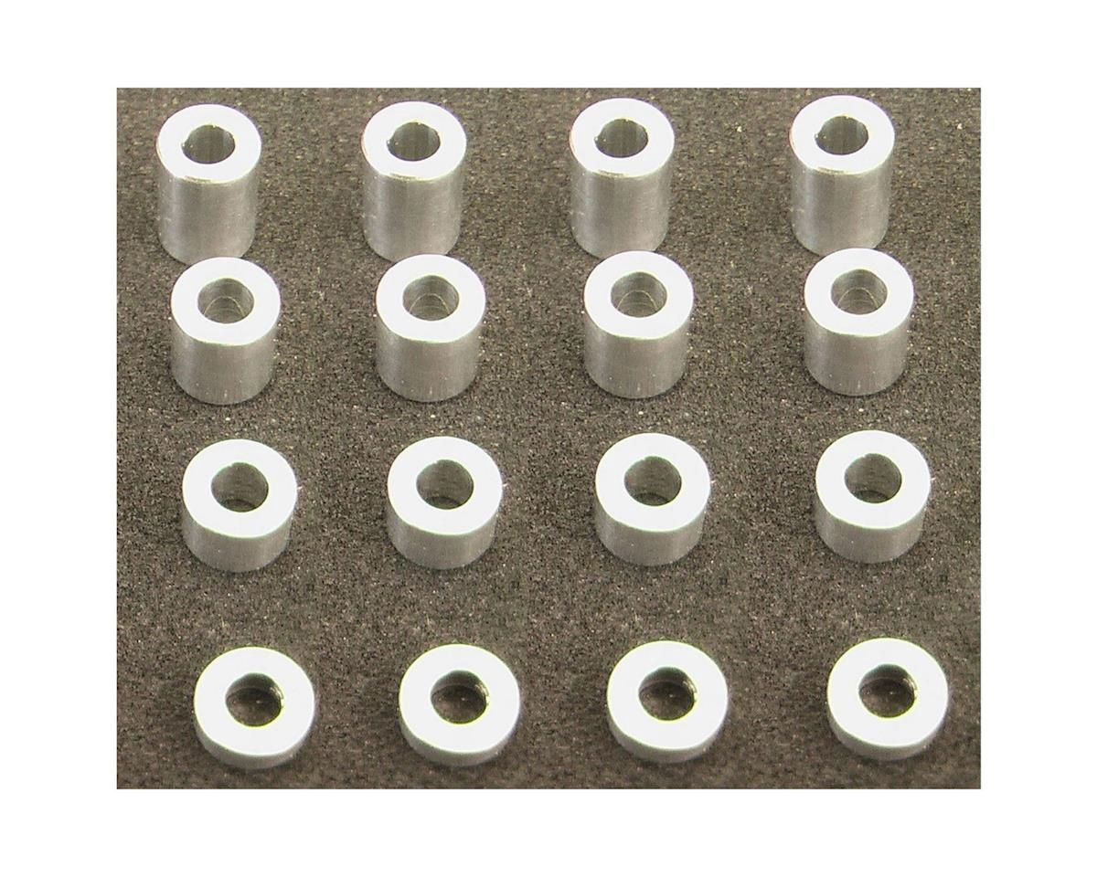 Hot Racing M3 Medium Aluminum Standoff Spacer Set (16) (HRASPC3006)
