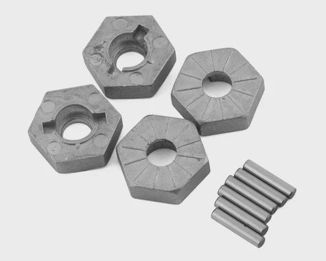 HPI - Silver Hex Wheel Hub, 17mm, (4pcs), Savage X (HPI86804)