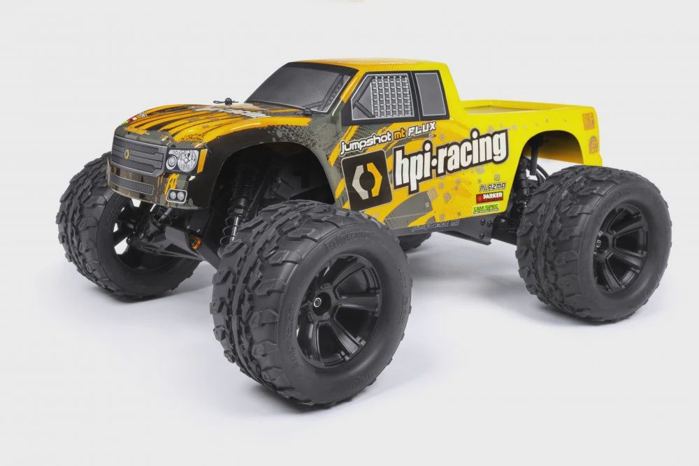 HPI Jumpshot 1/10 Monster Truck Flux 2WD Grey / Yellow, RTR (HPI160030)