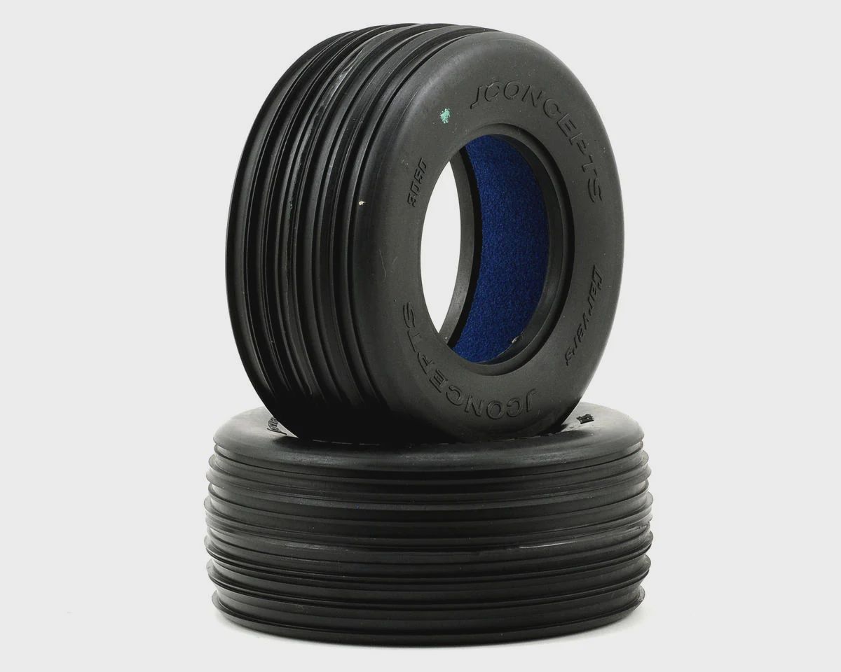JConcepts Carvers Front Short Course Tires (2) (Green) (JCO305002)