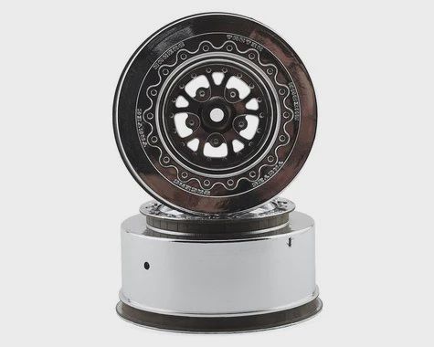 JConcepts Tactic Street Eliminator Rear Drag Racing Wheels (2) (Chrome) w/12mm Hex (JCO3400C)