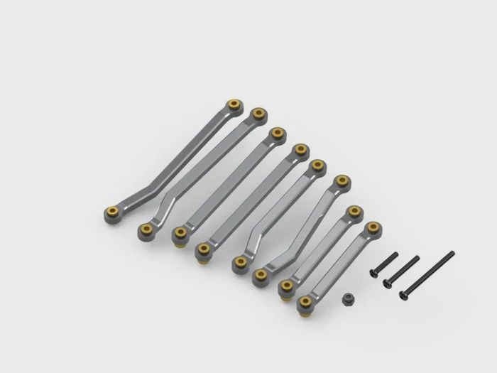 HPI Aluminum Suspension Links Set (Gunmetal) (HPI161147)