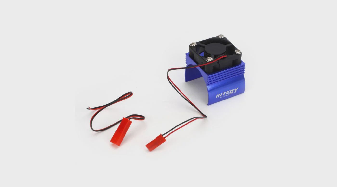 Integy Super Brushless Motor Heatsink / Fan, 540, Blue (INTC23140BL)