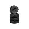 JConcepts 1/24 Tusk 1.0” SCX24 Crawler Tires, Glide 5 Wheels, Green Compound (2) (JCO40233294)