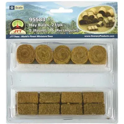Hay Bales O Round (5) Rectngl (16) (JTT95583)