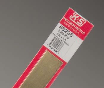 K&amp;S Brass Strip .025x3/4" (K+S8238)
