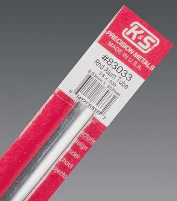 K+S Aluminum Tube 3/8x.035" (K+S83033)