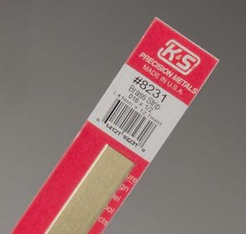 K&amp;S Brass Strip .016x1/2" (K+S8231)