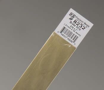 K&amp;S Brass Strip .016 x 1" (K+S232)