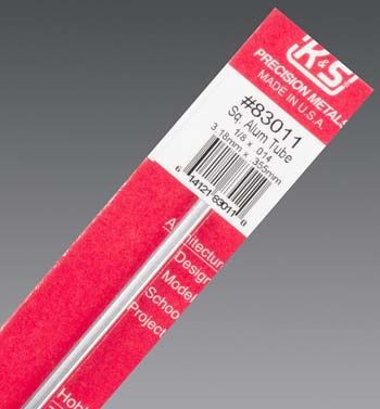 K&amp;S Sq Alum Tube 1/18x.014 (K+S83011)