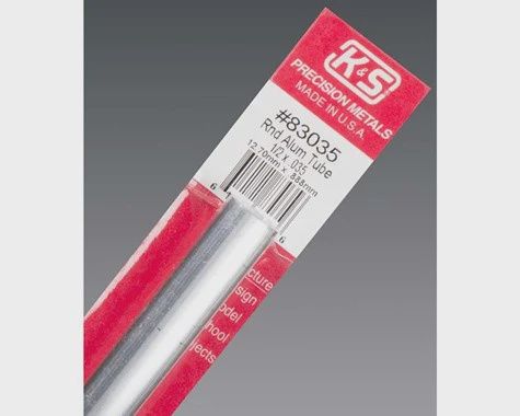 K+S Aluminum Tube 1/2x.035" (K+S83035)