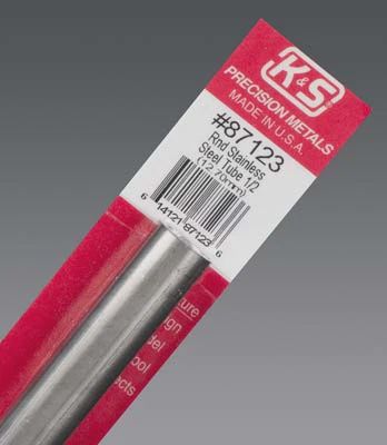 K+S Round Stainless Steel Tube 1/2x.028" (K+S87123)