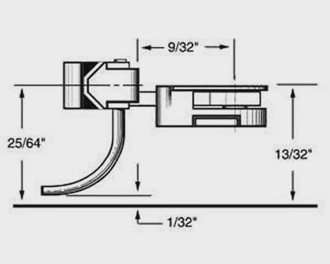 Kadee HO Body Mounted Coupler, 9/32" Underset (2pr) (KAD37)