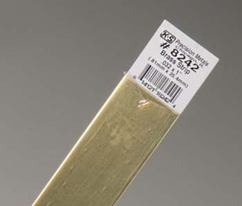 K&amp;S Brass Strip .032x1" (K+S242)