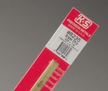 K&amp;S Brass Strip .025x1/4" (K+S235)