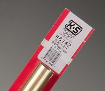 K&amp;S Round Brass Tube 19/32" (K+S142)