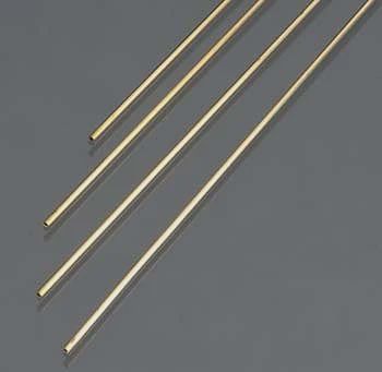 K+S 1mm x 300mm Round Brass Tube .225mm Wall (4) (K+S9830)