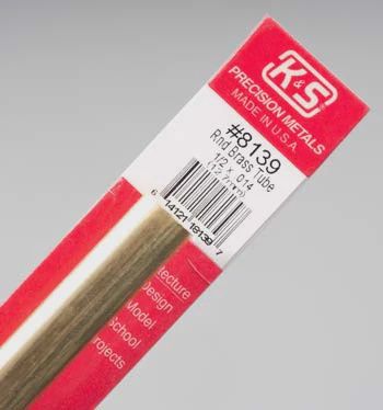 K+S Round Brass Tube 1/2" (K+S8139)