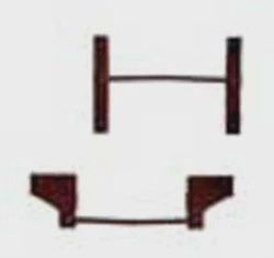 Kadee END GRAB IRONS BOXCR RD(8) (KAD2253)