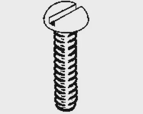 Kadee Screws Zinc -Plated Steel 2-56 3/4in (KAD1711)