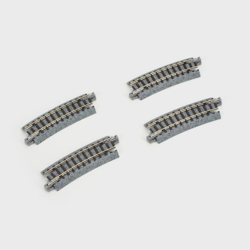 Kato N 249mm 9-3/4" Radius Curve 15-Degree (4) (KAT20101)