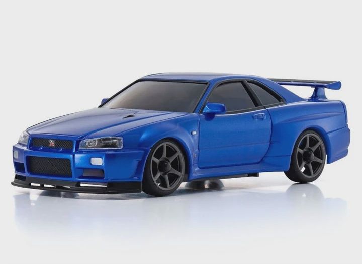 Kyosho ASC MA-020S NISSAN SKYLINE GT-R R34 V.specⅡNur Metallic Blue (KYOMZP460MB)