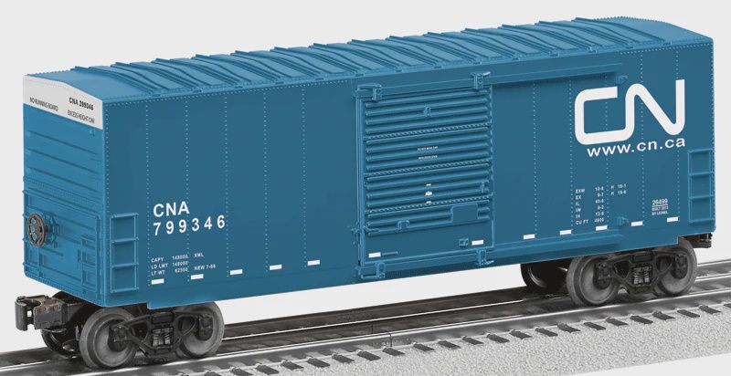 Lionel Canadian National CNA #799346 (blue, white; Noodle/Website Logo) O (LNL626499)