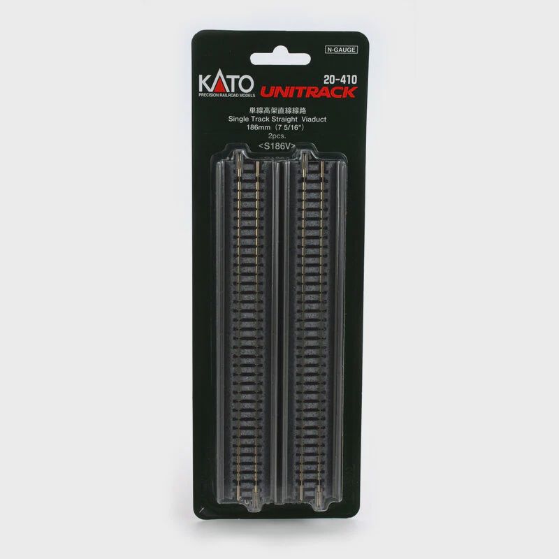 Kato N 186mm 7-5/16" Straight Viaduct (2) (KAT20410)