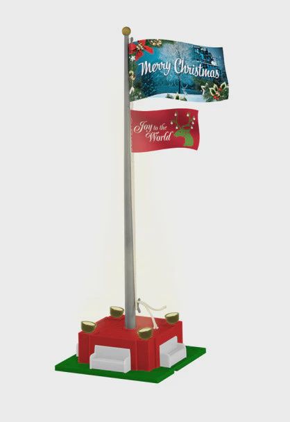 Lionel Christmas Joy Flagpole, O Scale (LNL2129220)