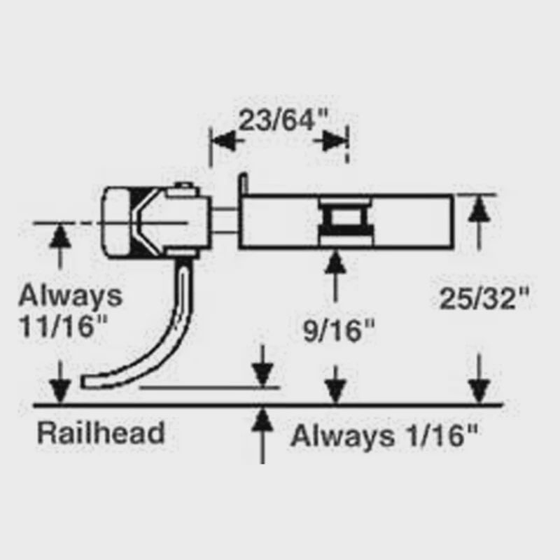 Kadee O Coupler/Metal Box, 23/64" Center (1pr) (KAD805)