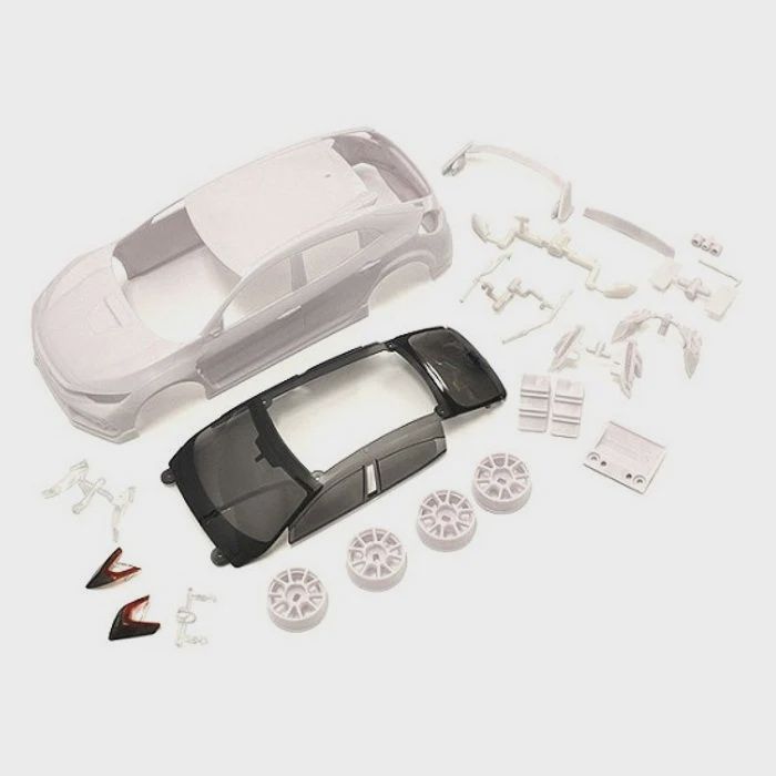 Kyosho Honda CIVIC White Body Set (w/Wheel) (KYOMZN194)