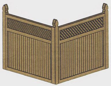 Laser Art Fence Kit (Laser-Cut Wood) HO SCALE (BRA710)
