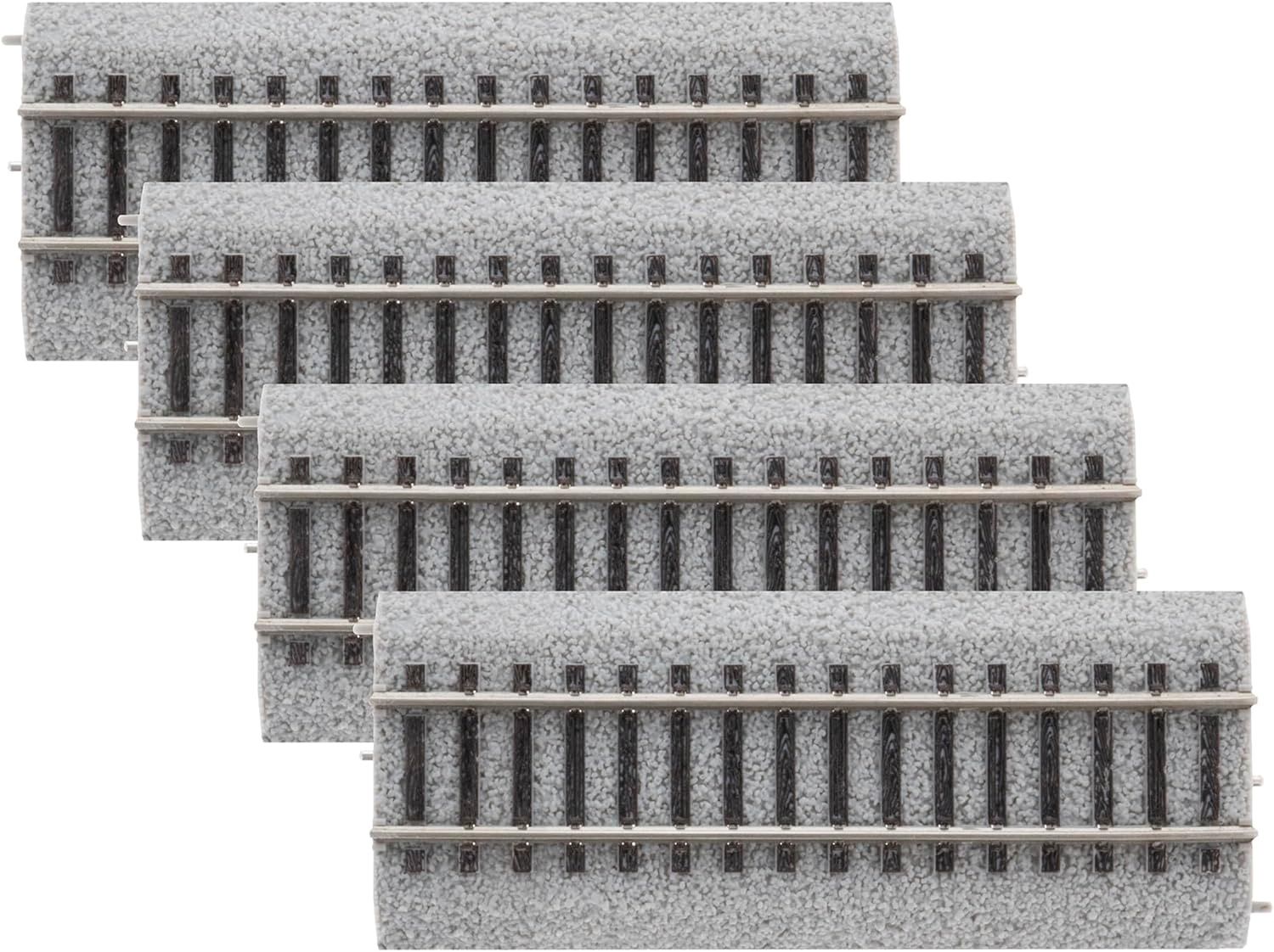 Lionel 4.5" Straight MagneLock Track 4-Pack, HO Scale (LNL8768044)