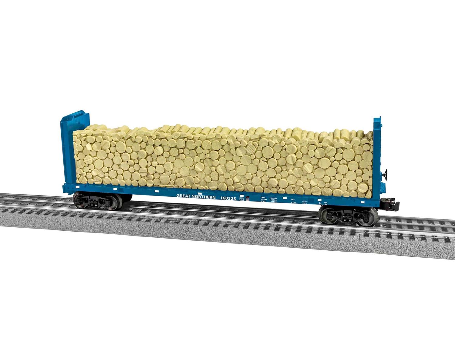 Lionel GREAT NORTHERN STANDARD O BULKHEAD FLATCAR #160325 (LNL2043101)